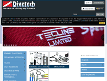 Tablet Screenshot of divetech.it